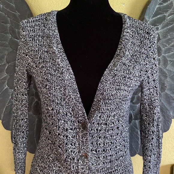 DKNY Knit Button Up Cardigan - Picture 4 of 10